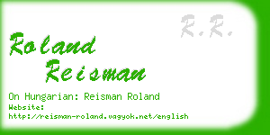 roland reisman business card
